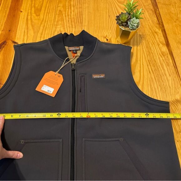 NWT Patagonia Burly Full Zip Multi Pocket Fleece Lined Vest Men's XXL Gray - Picture 7 of 11